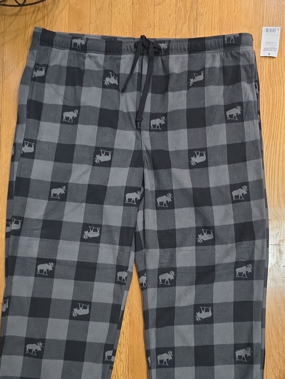SONOMA BRAND MEN'S BLACK AND GRAY PLAID FLANNEL PAJAMA BOTTOMS PANTS SIZE 2XLT